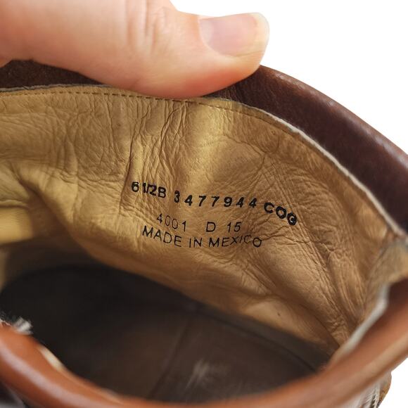 Frye Womens Tabitha Harness Ankle Boots Size 6.5 Cognac Brown Leather Western - Picture 9 of 14